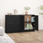 Aparadores 2 uds madera contrachapada negro 60x30x70 cm de vidaXL, Aparadores - Ref: Foro24-3115805, Precio: 112,64 €, Descue...