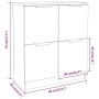 Aparadores 2 uds madera contrachapada negro 60x30x70 cm de vidaXL, Aparadores - Ref: Foro24-3115805, Precio: 112,64 €, Descue...