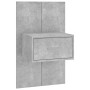 Concrete gray plywood headboard and side tables by vidaXL, Headboards and footboards - Ref: Foro24-3115751, Price: 146,20 €, ...