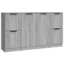 Sideboards 3 pieces Sonoma gray plywood by vidaXL, Sideboards - Ref: Foro24-3115850, Price: 134,00 €, Discount: %