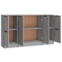 Aparadores 3 piezas madera contrachapada gris Sonoma de vidaXL, Aparadores - Ref: Foro24-3115850, Precio: 134,00 €, Descuento: %