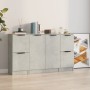 Sideboards 3 pieces cement gray plywood by vidaXL, Sideboards - Ref: Foro24-3115847, Price: 131,43 €, Discount: %