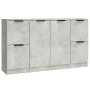 Sideboards 3 pieces cement gray plywood by vidaXL, Sideboards - Ref: Foro24-3115847, Price: 131,43 €, Discount: %