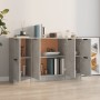 Sideboards 3 pieces cement gray plywood by vidaXL, Sideboards - Ref: Foro24-3115847, Price: 131,43 €, Discount: %