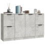 Sideboards 3 pieces cement gray plywood by vidaXL, Sideboards - Ref: Foro24-3115847, Price: 131,43 €, Discount: %