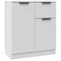 Aparadores 2 uds madera contrachapada blanco 60x30x70 cm de vidaXL, Aparadores - Ref: Foro24-3115812, Precio: 150,73 €, Descu...