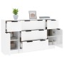 Set de aparador 3 piezas madera contrachapada blanco brillante de vidaXL, Aparadores - Ref: Foro24-3115824, Precio: 197,59 €,...