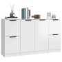 Sideboards 3 Stück Sperrholz glänzend weiß von vidaXL, Sideboards - Ref: Foro24-3115848, Preis: 155,99 €, Rabatt: %