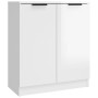 Aparadores 3 uds madera contrachapada blanco brillo de vidaXL, Aparadores - Ref: Foro24-3115848, Precio: 169,13 €, Descuento: %