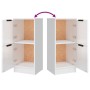 Aparadores 3 uds madera contrachapada blanco brillo de vidaXL, Aparadores - Ref: Foro24-3115848, Precio: 169,13 €, Descuento: %