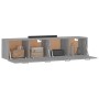 Wall cabinets 2 units gray Sonoma plywood 60x36.5x35cm by vidaXL, Lockers and storage cabinets - Ref: Foro24-3115642, Price: ...