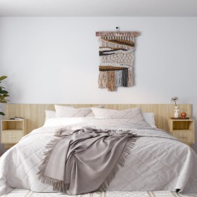 Sonoma oak plywood headboard with side tables by vidaXL, Headboards and footboards - Ref: Foro24-3115766, Price: 174,99 €, Di...