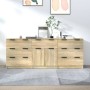 3-piece plywood oak Sonoma color sideboard by vidaXL, Sideboards - Ref: Foro24-3115798, Price: 223,12 €, Discount: %