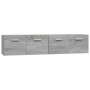 Armarios de pared 2 uds contrachapada gris sonoma 80x35x36,5 cm de vidaXL, Taquillas y armarios de almacenamiento - Ref: Foro...