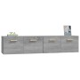 Armarios de pared 2 uds contrachapada gris sonoma 80x35x36,5 cm de vidaXL, Taquillas y armarios de almacenamiento - Ref: Foro...