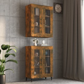 Smoked oak wall hanging cabinet 69.5x34x90 cm by vidaXL, Sideboards - Ref: Foro24-817390, Price: 69,60 €, Discount: %