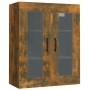 Armario colgante de pared roble ahumado 69,5x34x90 cm de vidaXL, Aparadores - Ref: Foro24-817390, Precio: 70,24 €, Descuento: %