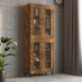 Wandschrank aus geräucherter Eiche, 69,5 x 34 x 90 cm von vidaXL, Sideboards - Ref: Foro24-817390, Preis: 70,24 €, Rabatt: %