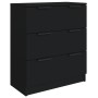 3-piece black plywood sideboard by vidaXL, Sideboards - Ref: Foro24-3115797, Price: 194,87 €, Discount: %