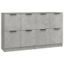 Aparadores 2 uds madera contrachapada gris hormigón 60x30x70 cm de vidaXL, Aparadores - Ref: Foro24-3115807, Precio: 96,56 €,...