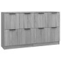 Aparadores 2 uds madera contrachapada gris Sonoma 60x30x70 cm de vidaXL, Aparadores - Ref: Foro24-3115810, Precio: 108,78 €, ...