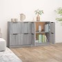 Aparadores 2 uds madera contrachapada gris Sonoma 60x30x70 cm de vidaXL, Aparadores - Ref: Foro24-3115810, Precio: 108,78 €, ...