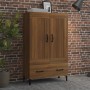 Tall oak brown plywood sideboard 70x31x115 cm by vidaXL, Sideboards - Ref: Foro24-817488, Price: 79,59 €, Discount: %