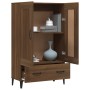 Tall oak brown plywood sideboard 70x31x115 cm by vidaXL, Sideboards - Ref: Foro24-817488, Price: 79,59 €, Discount: %