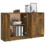 Sideboards 2 units smoked oak plywood 60x30x70 cm by vidaXL, Sideboards - Ref: Foro24-3115777, Price: 112,36 €, Discount: %