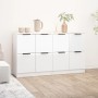 Sideboards 2 Stück Sperrholz weiß glänzend 60x30x70 cm von vidaXL, Sideboards - Ref: Foro24-3115808, Preis: 144,97 €, Rabatt: %