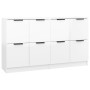 2 plywood white gloss sideboards 60x30x70 cm by vidaXL, Sideboards - Ref: Foro24-3115808, Price: 134,21 €, Discount: %