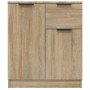 Aparadores 2 uds madera contrachapada roble Sonoma 60x30x70 cm de vidaXL, Aparadores - Ref: Foro24-3115814, Precio: 167,32 €,...