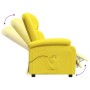 Sillón de masaje de tela amarillo claro de vidaXL, Sillones de masaje eléctricos - Ref: Foro24-342436, Precio: 186,99 €, Desc...