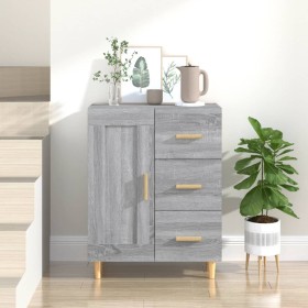 Sonoma gray plywood sideboard 69.5x34x90 cm by vidaXL, Sideboards - Ref: Foro24-817370, Price: 78,55 €, Discount: %