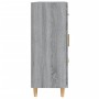 Sonoma gray plywood sideboard 69.5x34x90 cm by vidaXL, Sideboards - Ref: Foro24-817370, Price: 78,99 €, Discount: %