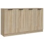 Aparadores 2 uds madera contrachapada roble Sonoma 60x30x70 cm de vidaXL, Aparadores - Ref: Foro24-3115774, Precio: 125,17 €,...