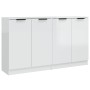 Sideboards 2 units glossy white plywood 60x30x70 cm by vidaXL, Sideboards - Ref: Foro24-3115776, Price: 138,01 €, Discount: %