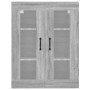 Armario de pared colgante gris Sonoma 69,5x34x90 cm de vidaXL, Aparadores - Ref: Foro24-817391, Precio: 72,01 €, Descuento: %