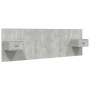 Concrete gray plywood headboard and side tables by vidaXL, Headboards and footboards - Ref: Foro24-3115703, Price: 140,99 €, ...