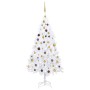 Pre-lit Christmas tree with lights and balls white 180 cm by vidaXL, Christmas trees - Ref: Foro24-3077541, Price: 92,27 €, D...