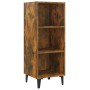 Aparador de madera de ingeniería roble ahumado 34,5x32,5x90 cm de vidaXL, Aparadores - Ref: Foro24-817423, Precio: 40,78 €, D...