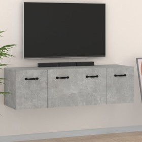 Wall cabinets 2 units concrete gray plywood 80x35x36.5 cm by vidaXL, Lockers and storage cabinets - Ref: Foro24-3115655, Pric...