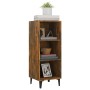 Aparador de madera de ingeniería roble ahumado 34,5x32,5x90 cm de vidaXL, Aparadores - Ref: Foro24-817423, Precio: 40,78 €, D...