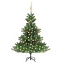 Nordmann fir Christmas tree with LEDs and green balls 120 cm by vidaXL, Christmas trees - Ref: Foro24-3077558, Price: 116,72 ...