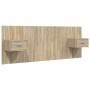 Sonoma oak plywood headboard with side tables by vidaXL, Headboards and footboards - Ref: Foro24-3115678, Price: 132,99 €, Di...