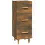 Aparador madera de ingeniería roble ahumado 34,5x34x90 cm de vidaXL, Aparadores - Ref: Foro24-817408, Precio: 51,33 €, Descue...