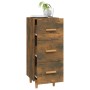 Aparador madera de ingeniería roble ahumado 34,5x34x90 cm de vidaXL, Aparadores - Ref: Foro24-817408, Precio: 51,33 €, Descue...