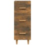 Aparador madera de ingeniería roble ahumado 34,5x34x90 cm de vidaXL, Aparadores - Ref: Foro24-817408, Precio: 51,33 €, Descue...