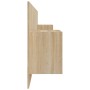 Sonoma oak plywood headboard with side tables by vidaXL, Headboards and footboards - Ref: Foro24-3115718, Price: 158,99 €, Di...