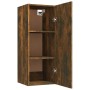 Eiche geräuchert Holzwerkstoff-Hängeschrank 34,5x34x90 cm von vidaXL, Regale und Regale - Ref: Foro24-817441, Preis: 45,54 €,...